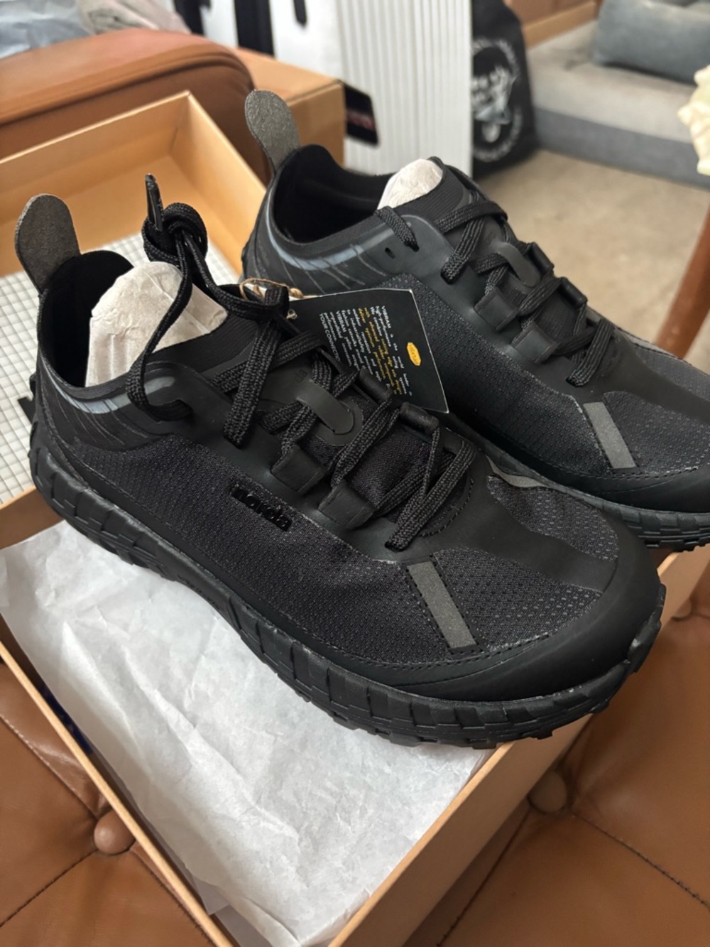 Norda women’s Stealth Black Trail Sneakers - Picture 5 of 7